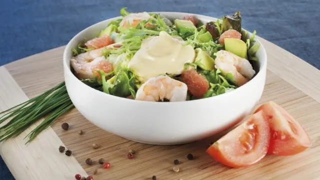 SALADE DE CREVETTES ET PAMPLEMOUSSE